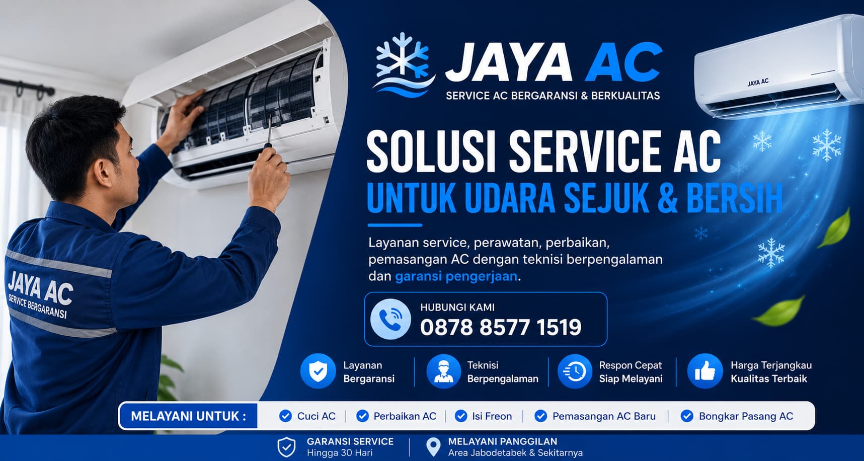 Solusi Service AC Untuk Udara Sejuk & Bersih